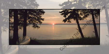 Waskesiu Canoe Sunset